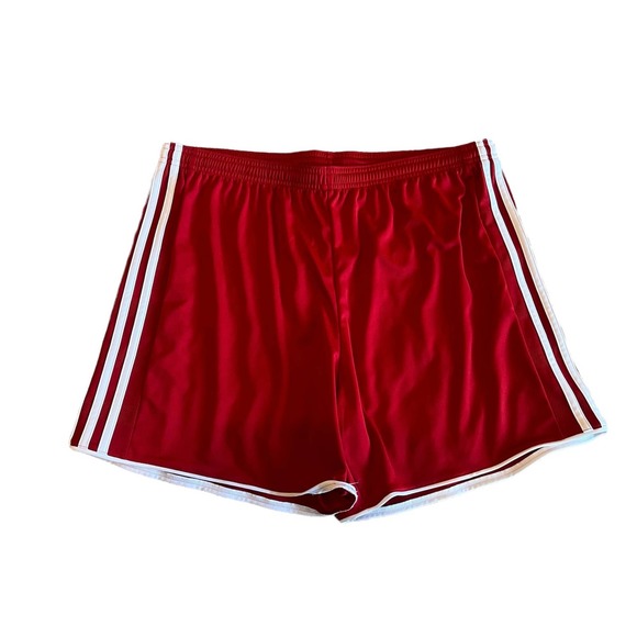 Red Adidas Shorts - Picture 1 of 6
